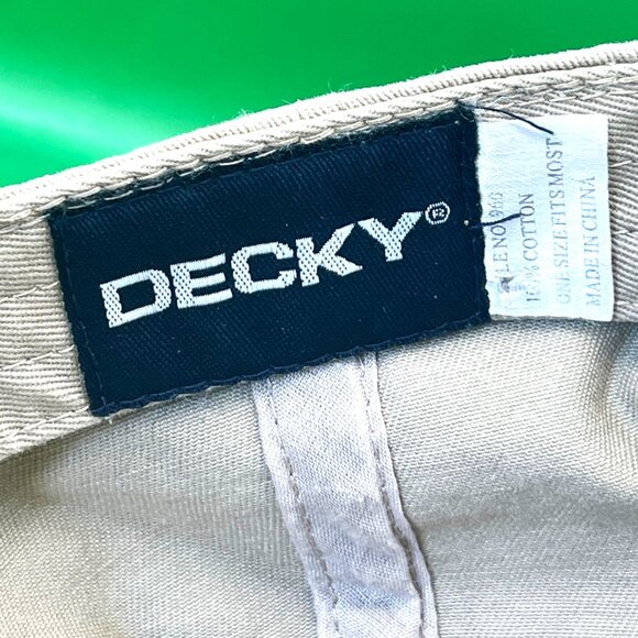 Decky Sprint Car Racing Hat Red Yellow Embroidered Dirt Track Cap Tan Dad Hat - Picture 5 of 11